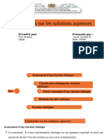 Généralités sur les solutions aqueuses