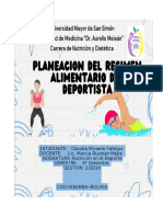 Planeacion Del Regimen Alimentario Del Deportista