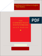 Get The Communist Hypothesis First Edition In English. Alain Badiou PDF ebook with Full Chapters Now