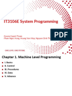 IT3106E SP 01 Machine Level Programming