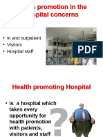 المستشفيات المعززة Health Promoting Hospital للصحة