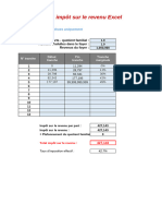 Excel Calcul Tranches Impot Sur Le Revenu GRATUIT 1