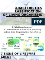 Characteristics and Classification of Living Organisms