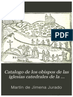 JIMENA de JURADO, M. (1652). Catalogo de los obispos de las iglesias catedrales de la diócesis de Jaén y anales eclesiásticos de este obispado