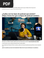 ¿Cuáles son los tipos de podcast que existen_