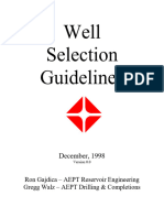 03E. COP Well Selection Guidelines (Excellent)