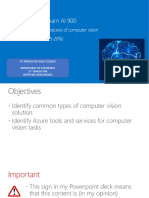 Prepa AI900- Module 3 - Describe features of computer vision workloads on Azure (15-20) v1.0i