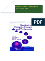 Handbook of Cosmetic Science Technology 1st Edition Marc Paye download pdf