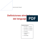 Informe Exposición de Lenguaje 11 Enero