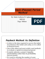 The Payback (Payout) Period Method Presentation