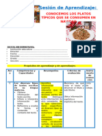 3° SESIÓN DÍA 5 COM CONOCEMOS LOS PLATOS TÍPICOS QUE SE CONSUMEN EN NAVIDAD