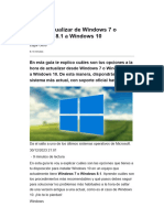 Cómo actualizar de Windows 7 o Windows 8.1 a Windows 10