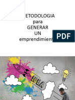 TEMA 5 METODOLOGIA PARA GENERAR UN EMPRENDIMIENTO 2024  EX