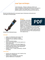 SAS Types of Telescopes