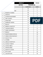 Maths Result for Fresher q 10-11-2024