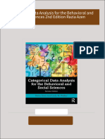 Full download Categorical Data Analysis for the Behavioral and Social Sciences 2nd Edition Razia Azen pdf docx