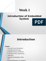 Week 1 Introduction to Embedded System