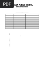 Date Sheet Preboard I and II