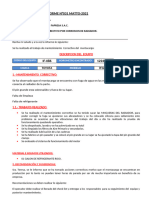 INFORME -026 MANTENIMIENTO CORRECTIVO DEL MONTACARGA IF-086 29-09-2021-MANGUERAS DE RADIADOR