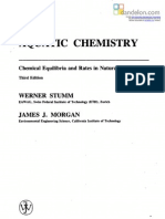 Aquatic Chemistry: Chemical Equilibria and Rates in Natural Waters