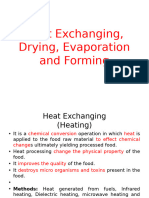 4. Heat Exchanging, Drying, Evaporation and Forming