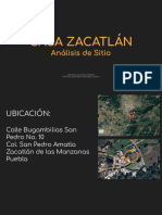 Casa Zacatlán - Análisis de Sitio