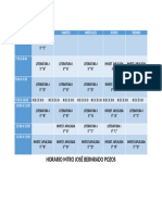 HORARIO SEMESTRE A 2024-2025