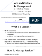 Week 07 - Sessions and Cookies, State Mgmt