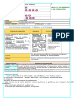 fichay sesion de matematica pictogramas