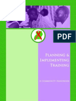 Planning and Implementing Training Community Handbook