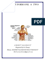 BIOLOGY FORM  1 &  2-1