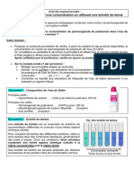 Seconde AE10 Echelle de Teinte