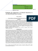 Exploring the Importance of Cultural Sensitivity in  Arts-Based Health Interventions (www.kiu.ac.ug)