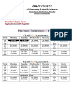 D,C,B New Timetable Regular Class