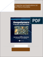 Instant download Geopolymers: Properties and Applications 1st Edition Petrica Vizureanu pdf all chapter