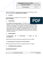 PRC-SST-002 Procedimiento para Elección y Conformación del Comité de Convivencia