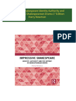 Instant download Impressive Shakespeare Identity Authority and the Imprint in Shakespearean Drama 1° Edition Harry Newman pdf all chapter