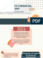 Notes to Financial Statement