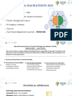 Problem Statement ID – 1598 Problem Statement Title- Student Innovation Theme- Heritage and Culture PS