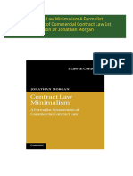 Download Contract Law Minimalism A Formalist Restatement of Commercial Contract Law 1st Edition Dr Jonathan Morgan ebook All Chapters PDF