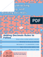 Add Subtract Multiply and Divide Decimal Numbers