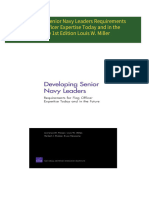 Developing Senior Navy Leaders Requirements for Flag Officer Expertise Today and in the Future 1st Edition Louis W. Miller 2024 Scribd Download