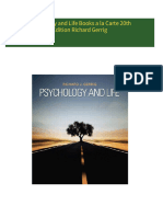 Psychology and Life Books a la Carte 20th Edition Richard Gerrig download pdf