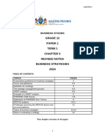 2024 Business Studies Grade 12 Notes on Business Strategies