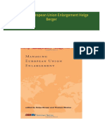 [FREE PDF sample] Managing European Union Enlargement Helge Berger ebooks