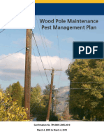 Wood Pole Maintenance Pest Management Plan