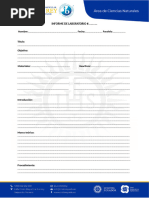 Informe laboratorio de Ciencias Naturales