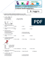 Soal UAS B. Inggris Kelas 3 SD Semester 1 (Ganjil) Dan Kunci Jawaban (www.bimbelbrilian.com) 