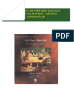 Full Download Sri Tantraloka text with English translation 2 Chapter two three four 1. ed Edition Abhinava Gupta PDF DOCX