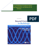 Download Full Sound Control in Buildings A Guide to Part E of the Building Regulations 1st Edition M. W. Simons PDF All Chapters